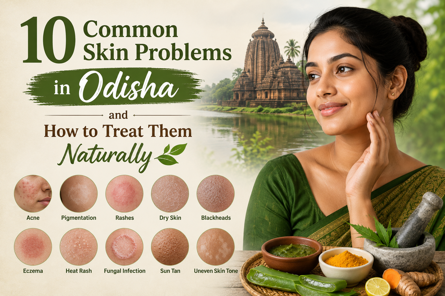 10 Common Skin Problems in Odisha and How to Treat Them Naturally